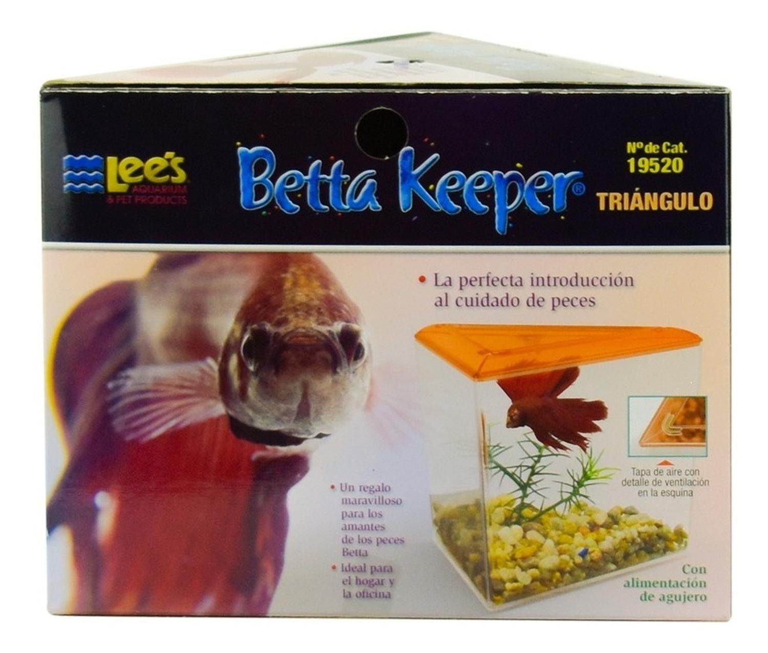 Betera Triangular Tapa Chica Para Peces Betta Transportadora de Lee's | G.Valkyria - imagen 1