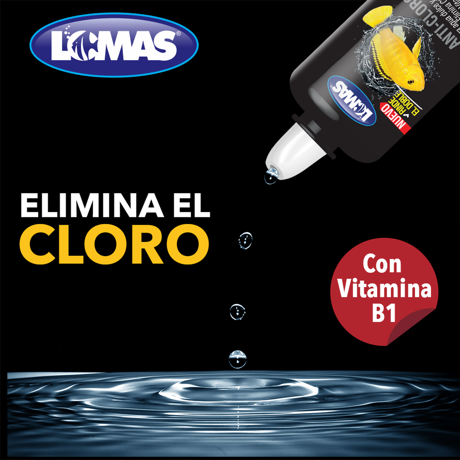 Lomas acondicionador agua pecera acuario Anticloro 120 Ml | G.Valkyria - imagen 3