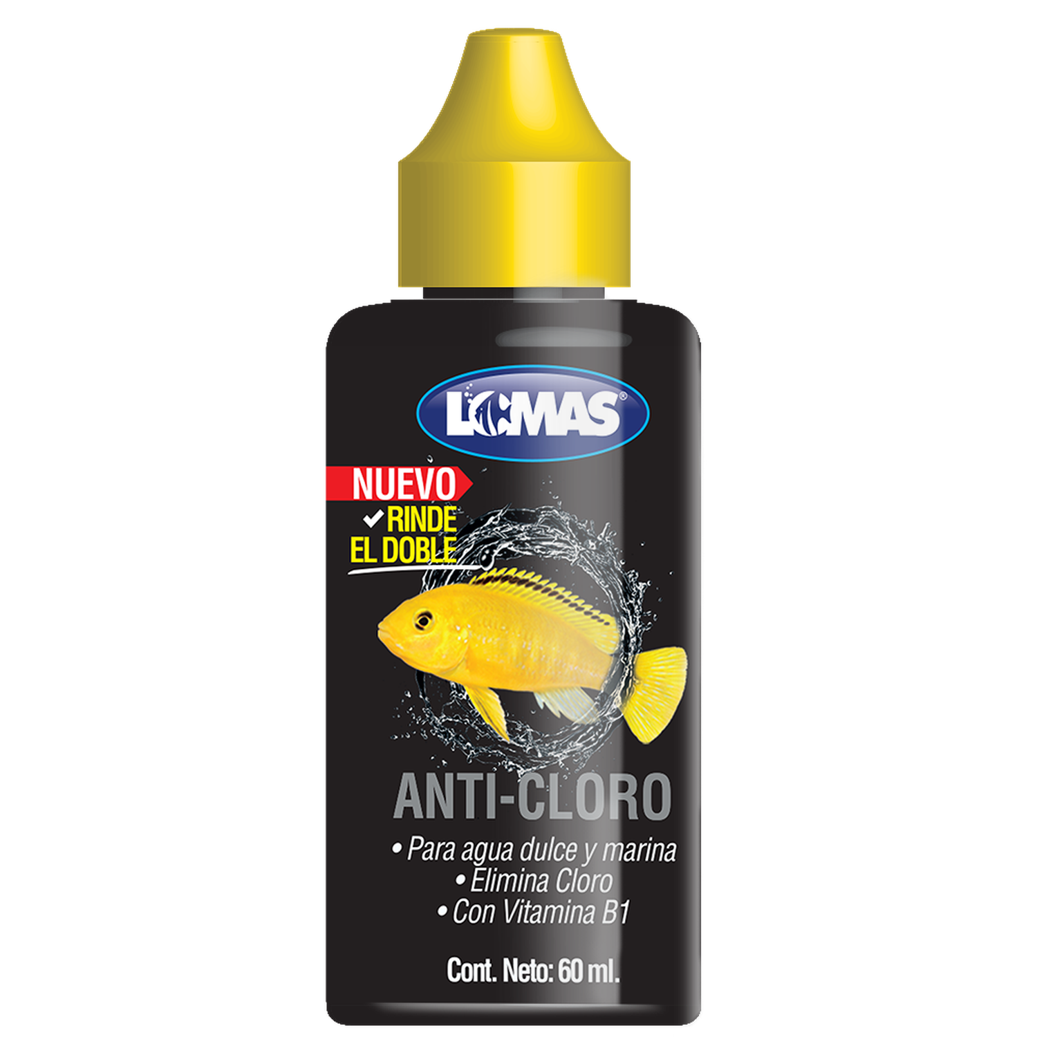 Lomas acondicionador agua pecera acuario Anticloro 60 Ml | G.Valkyria - imagen 1