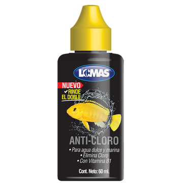 Lomas acondicionador agua pecera acuario Anticloro 60 Ml | G.Valkyria - imagen 1