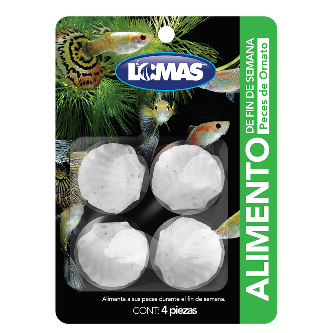 LOMAS Alimento Fin De Semana Para Peces o acuarios 3 días | G.Valkyria - imagen 1