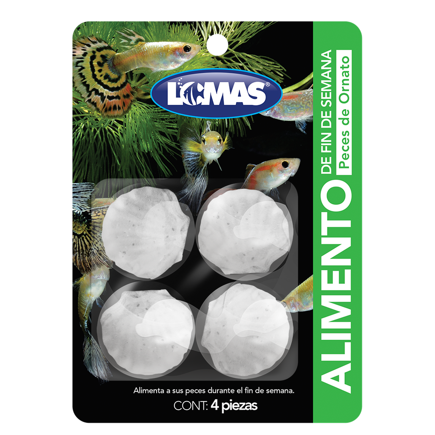 LOMAS Alimento Fin De Semana Para Peces o acuarios 3 días | G.Valkyria - imagen 1