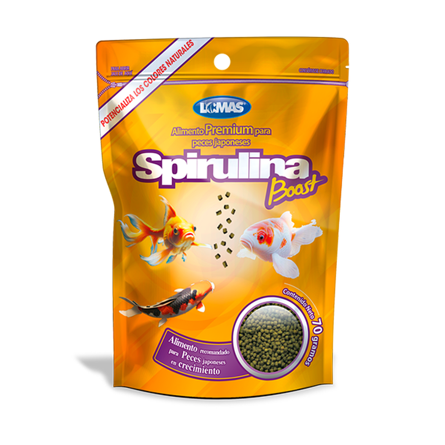 Lomas Alimento para peces japoneses spiruluna boost 70 grs | G.Valkyria - imagen 1