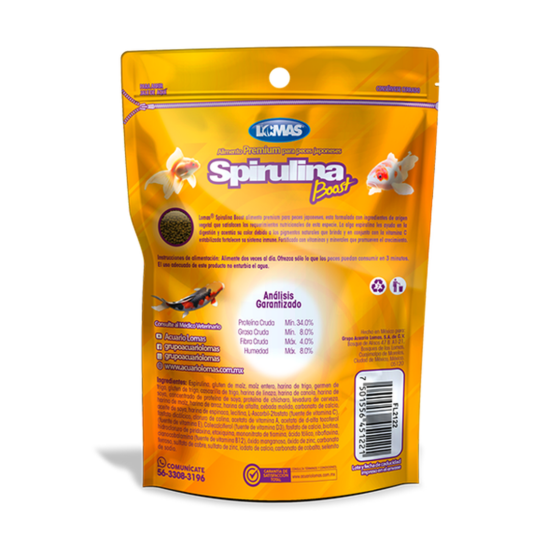 Lomas Alimento para peces japoneses spiruluna boost 70 grs | G.Valkyria - imagen 1