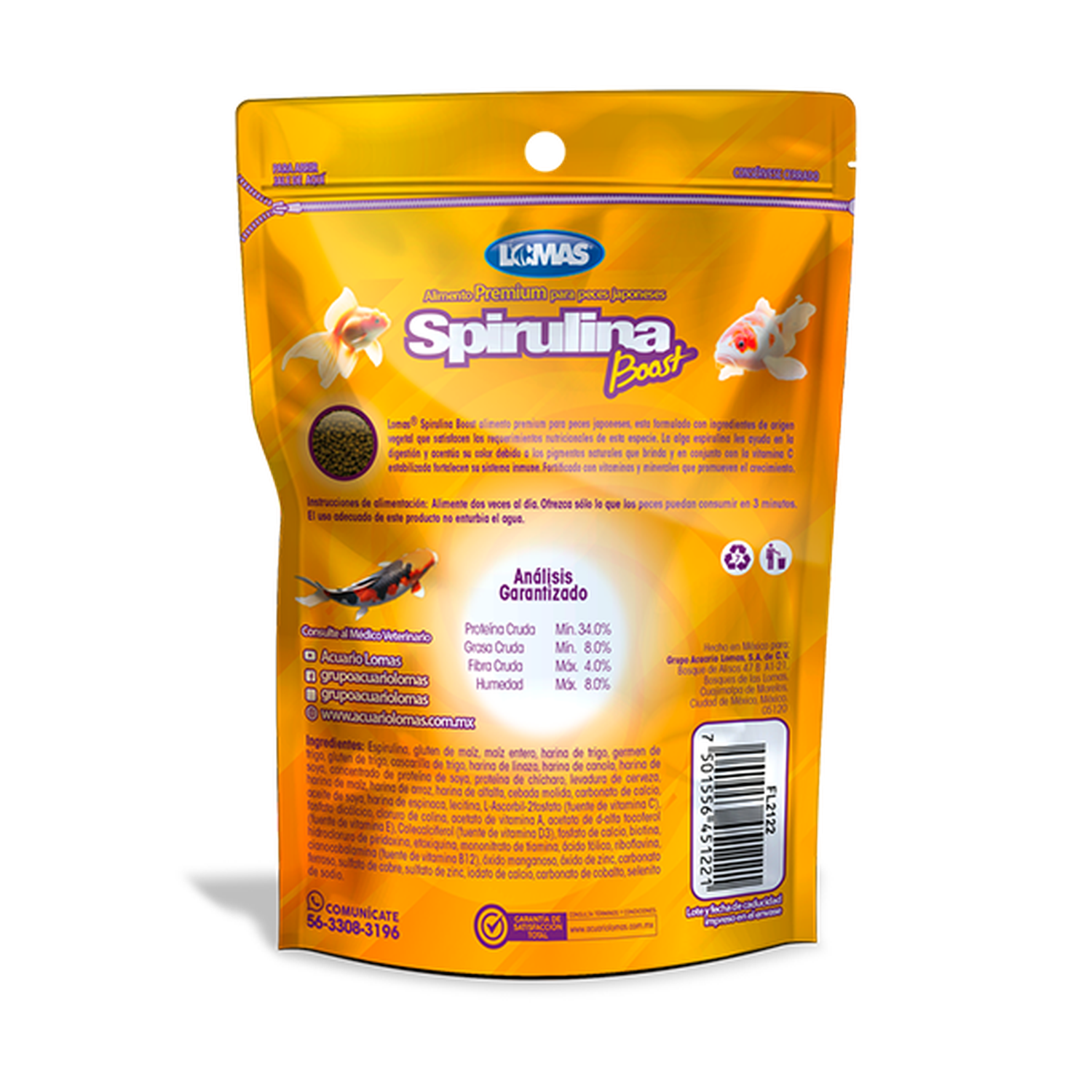 Lomas Alimento para peces japoneses spiruluna boost 70 grs | G.Valkyria - imagen 2