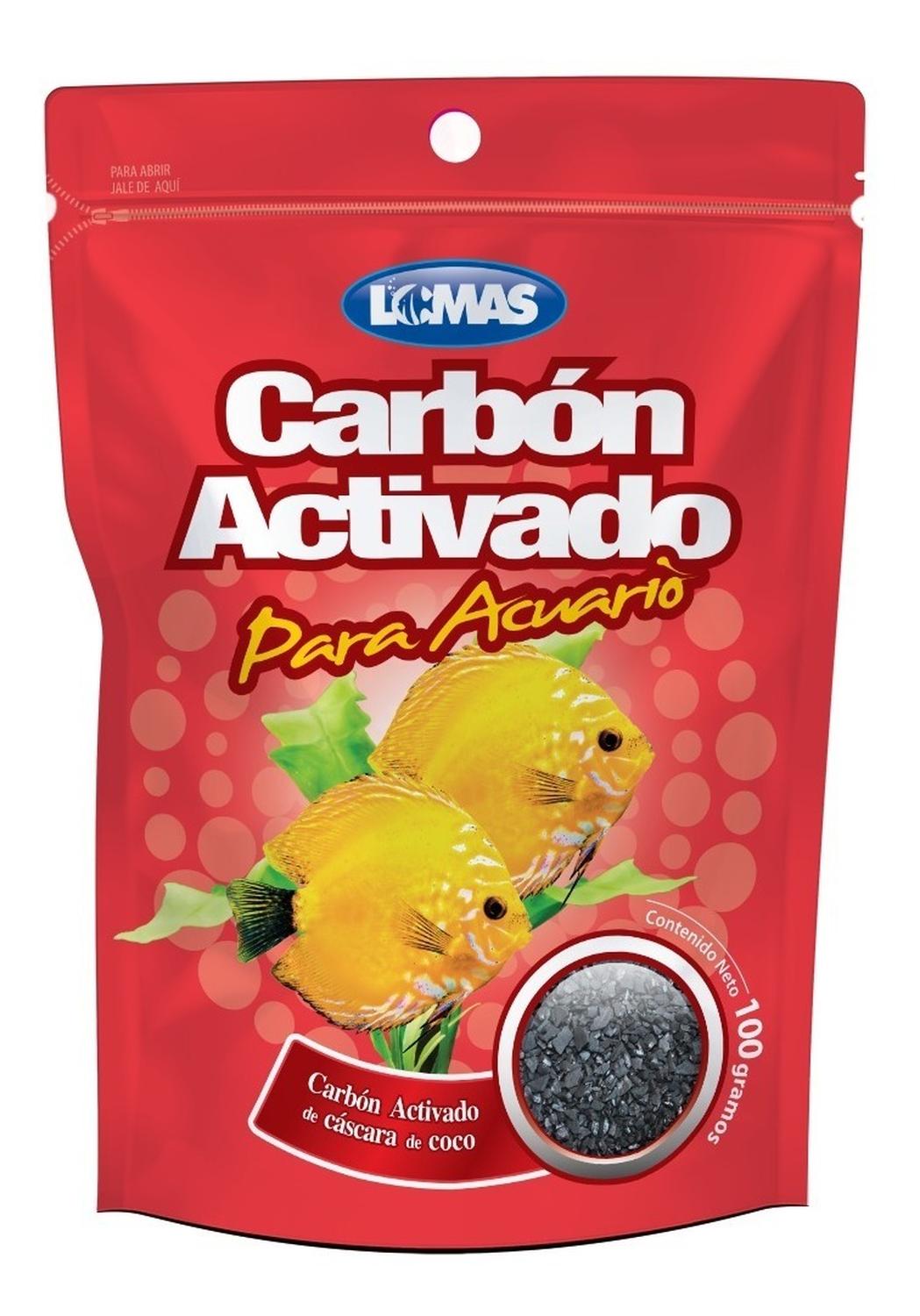 LOMAS bolsa Carbón Activado Para Acuario o peceras 100grs | G.Valkyria - imagen 1