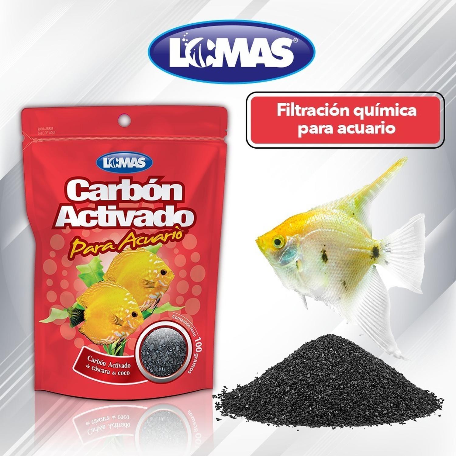 LOMAS bolsa Carbón Activado Para Acuario o peceras 100grs | G.Valkyria - imagen 4