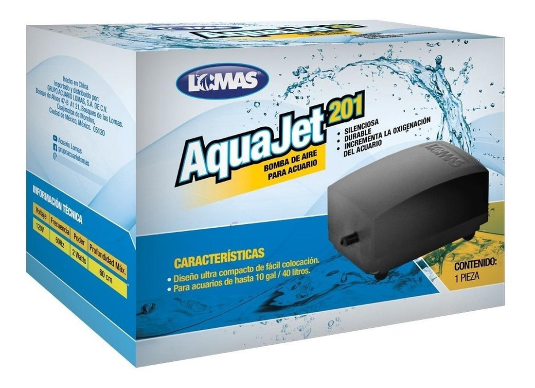 LOMAS Bomba De Aire Aqua-jet 201 Para Peceras De 10 Galones | G.Valkyria - imagen 1