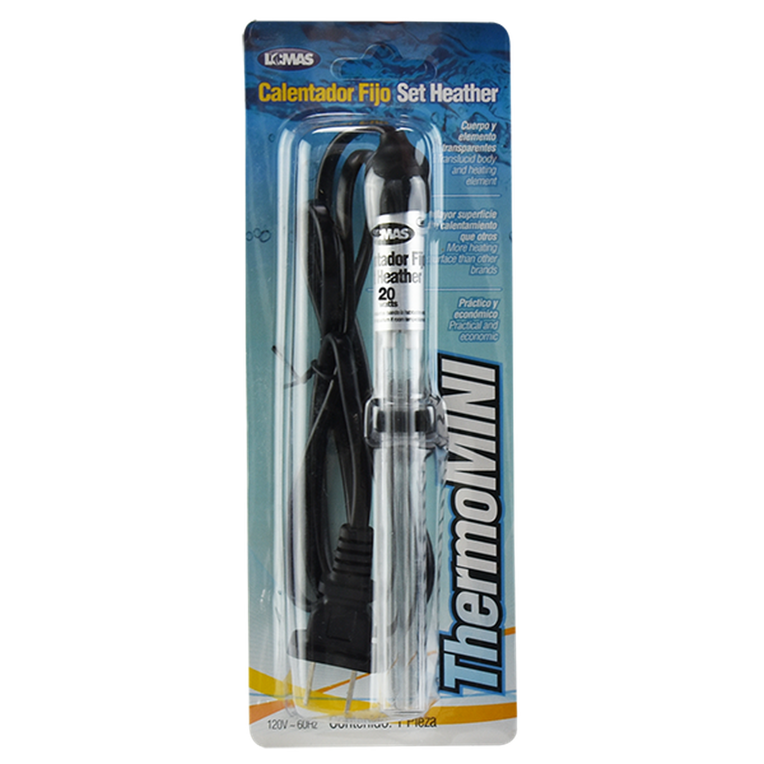 Lomas calentador fijo para peceras thermo-mini 20 watts | G.Valkyria - imagen 1