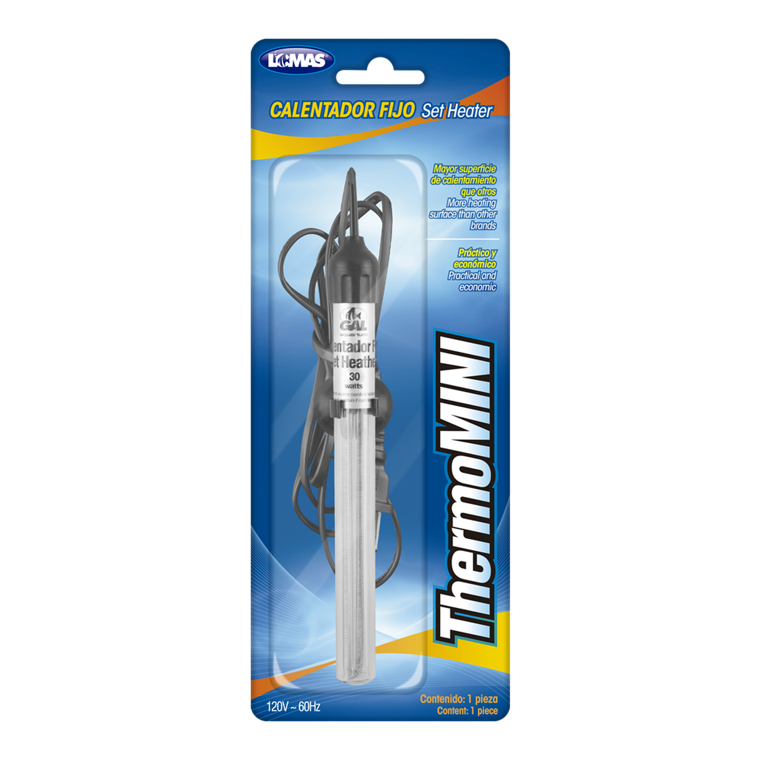 Lomas Calentador Fijo pequeño Thermomini 30W nano acuario | G.Valkyria - imagen 1