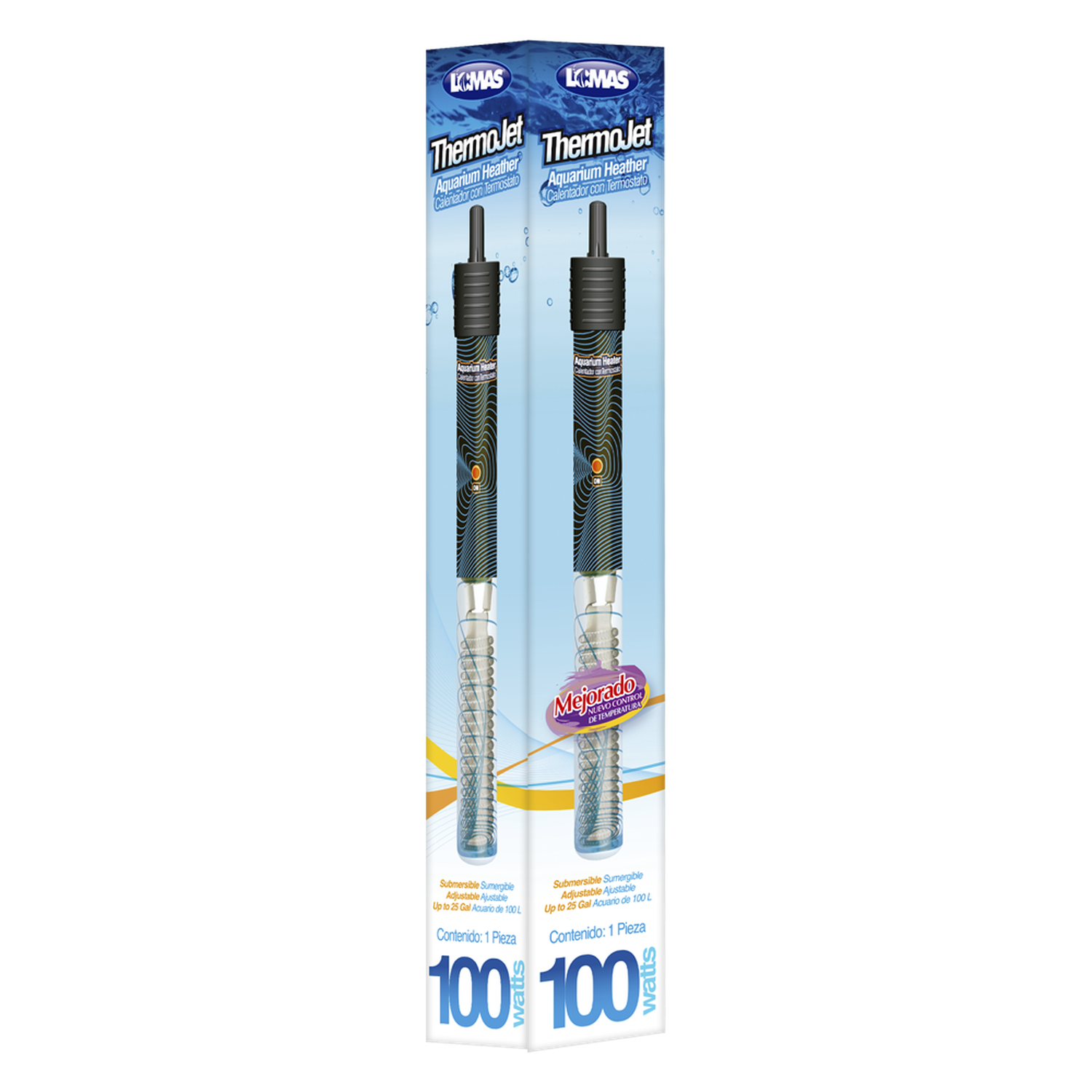 Lomas Calentador peceras acuario Termostato Thermo-Jet 100 W | G.Valkyria - imagen 3