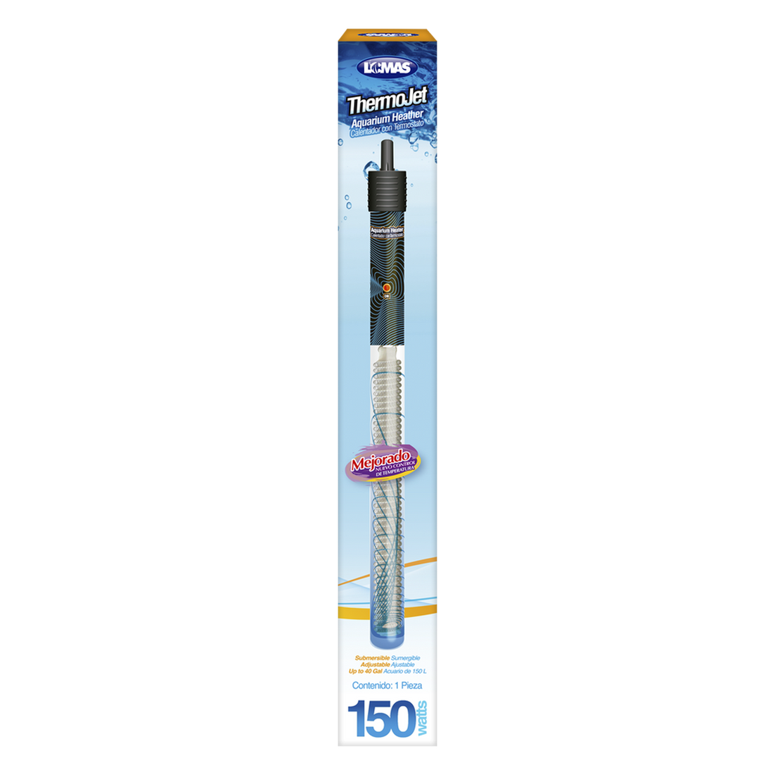 Lomas Calentador peceras acuario Termostato Thermo-Jet 150 W | G.Valkyria - imagen 1
