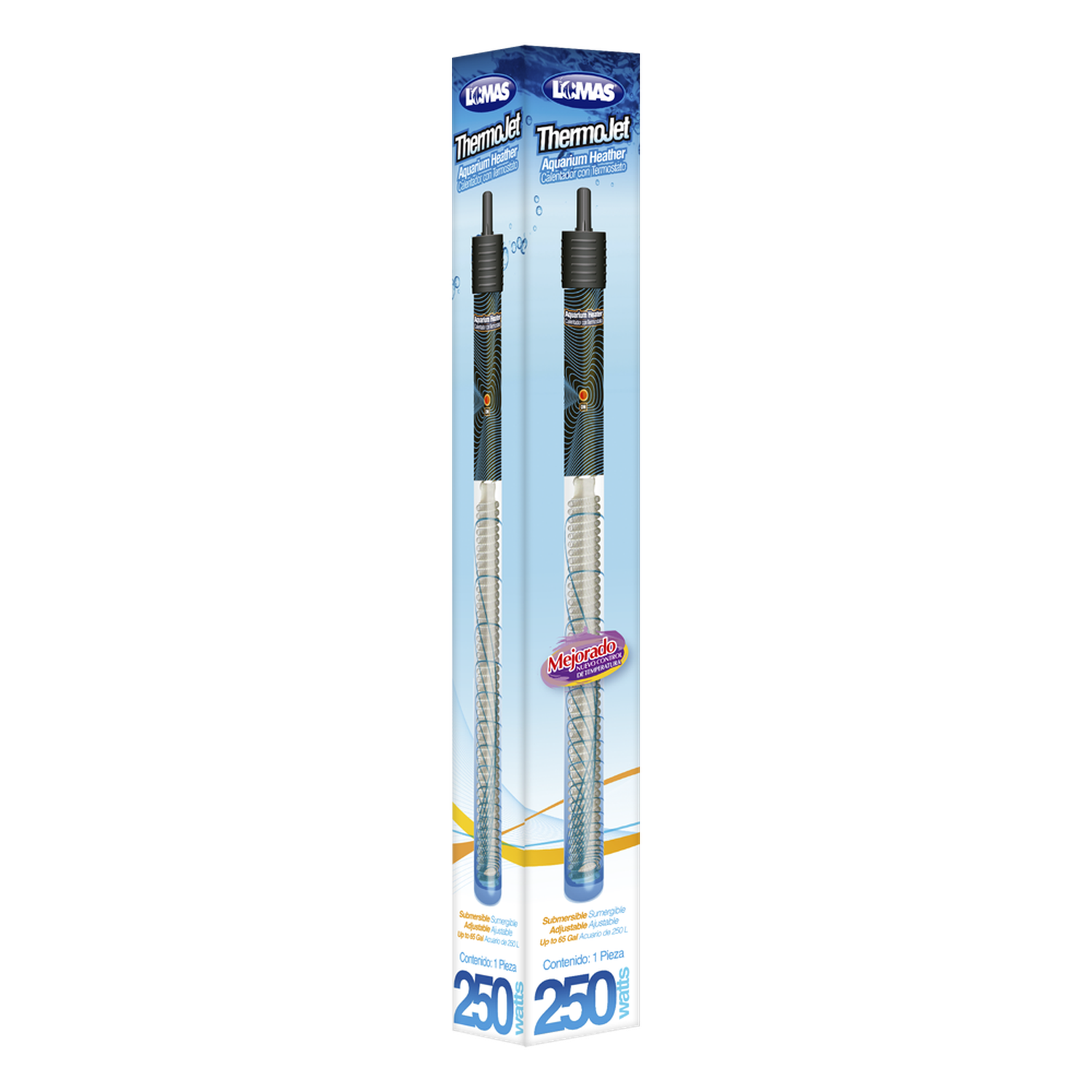 Lomas Calentador peceras acuario Termostato Thermo-Jet 250 W | G.Valkyria - imagen 3