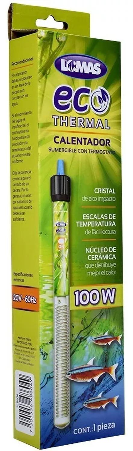 Lomas Calentador termostato sumergible EcoThermal 100w acuario | G.Valkyria - imagen 1