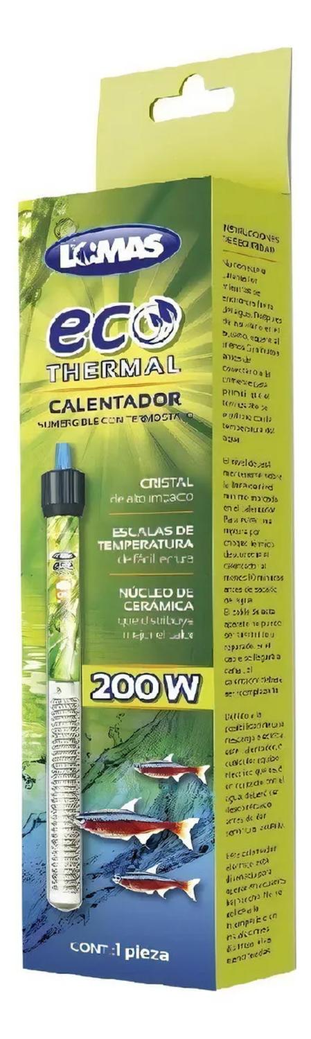 Lomas Calentador termostato sumergible EcoThermal 200w acuario | G.Valkyria - imagen 1