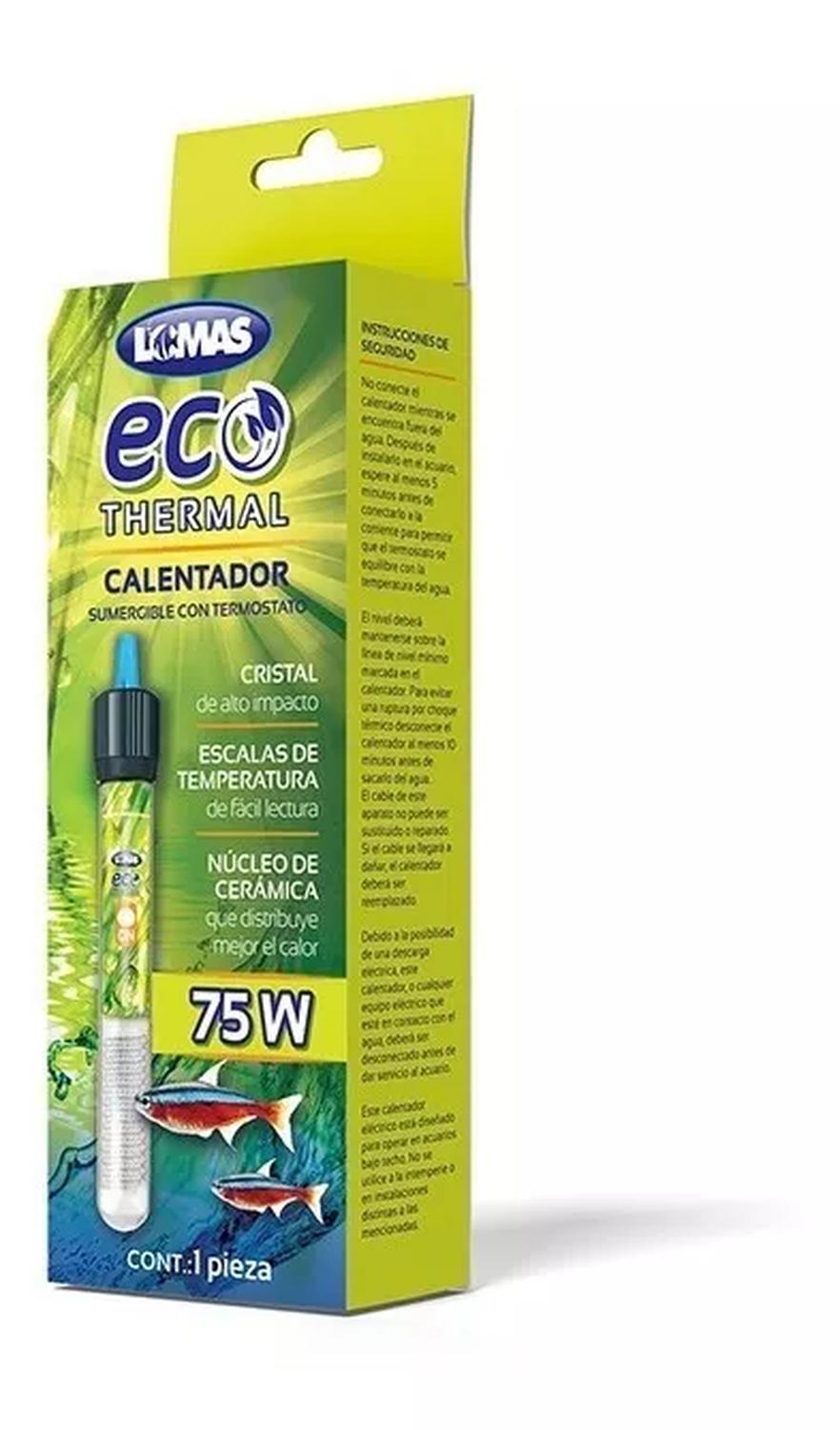 Lomas Calentador termostato sumergible EcoThermal 75w acuario | G.Valkyria - imagen 3
