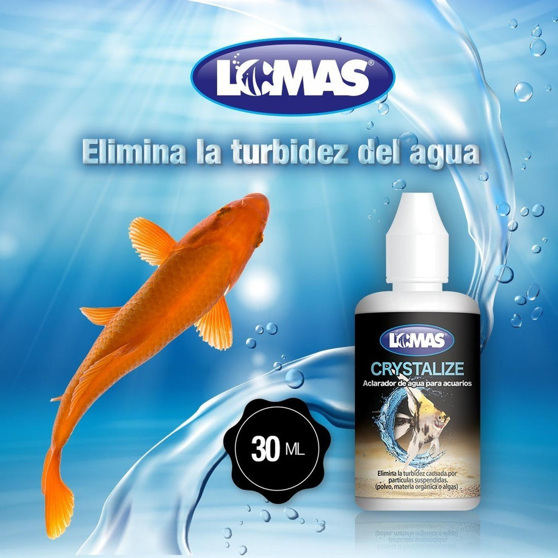 Crystalize Aclarador De Agua turbidez Peceras De Lomas 30 Ml | G.Valkyria - imagen 1