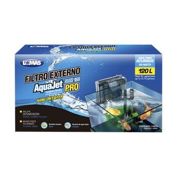 LOMAS filtro de cascada para acuario AquaJet Slim Pro 120 lt | G.Valkyria - imagen 1