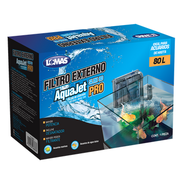 LOMAS filtro de cascada para acuario AquaJet Slim Pro 80 lt | G.Valkyria - imagen 1