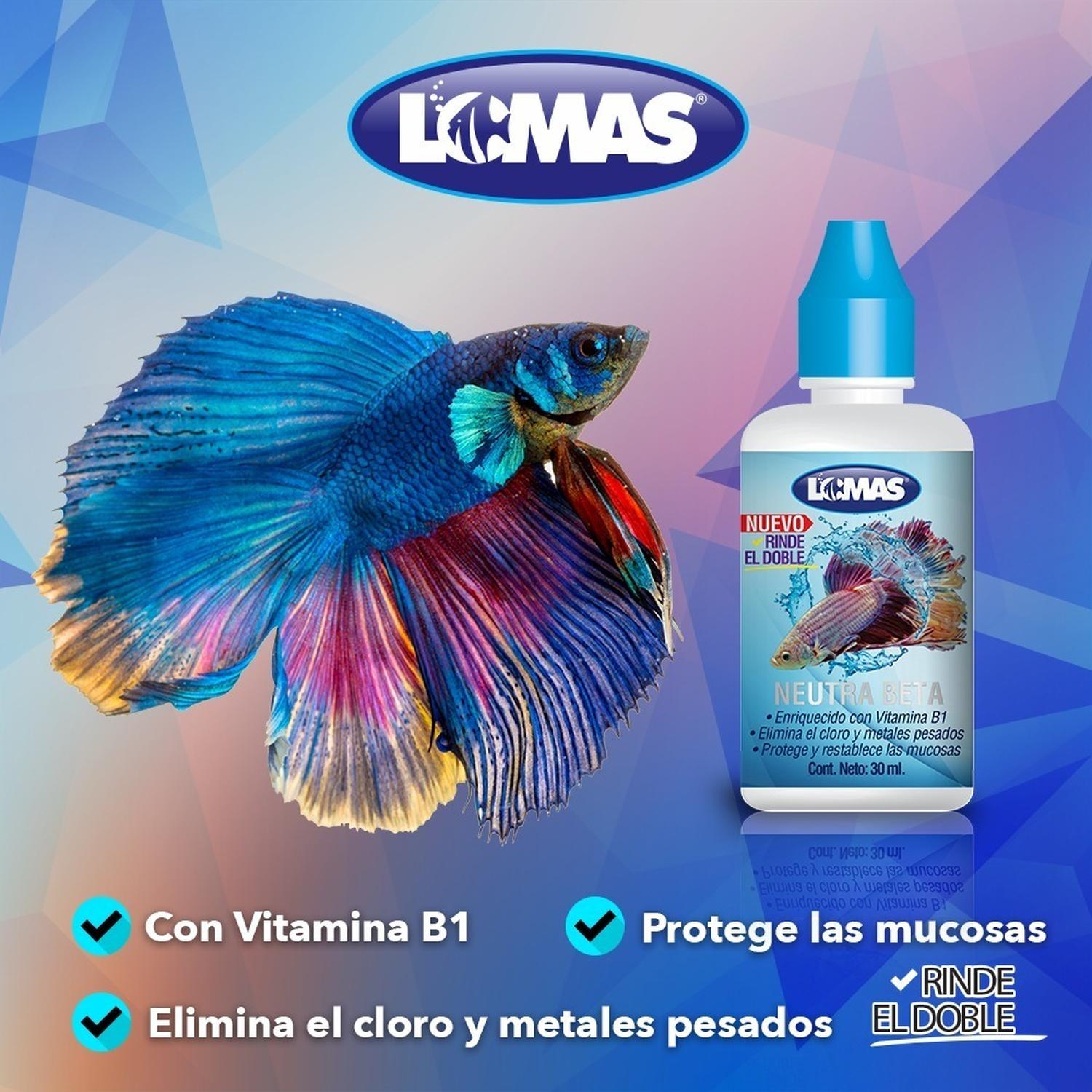 Neutra Beta 30ml Elimina Cloro Protege Mucosas Peces Lomas | G.Valkyria - imagen 3