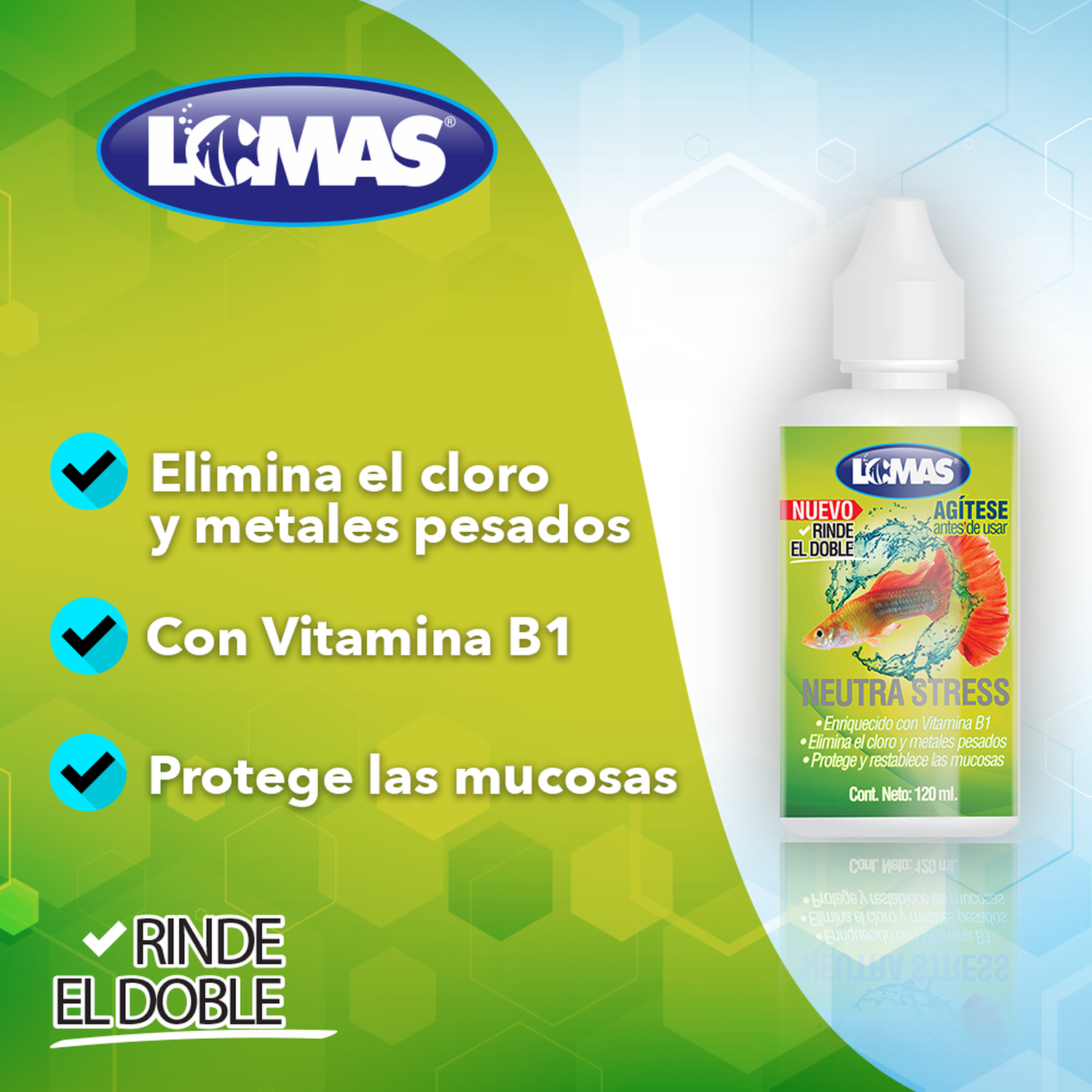 LOMAS Neutra Stress 120 Ml elimina cloro y metales pesados | G.Valkyria - imagen 3