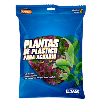 LOMAS planta artificial de 30 cms para acuarios - 6 plantas | G.Valkyria - imagen 1