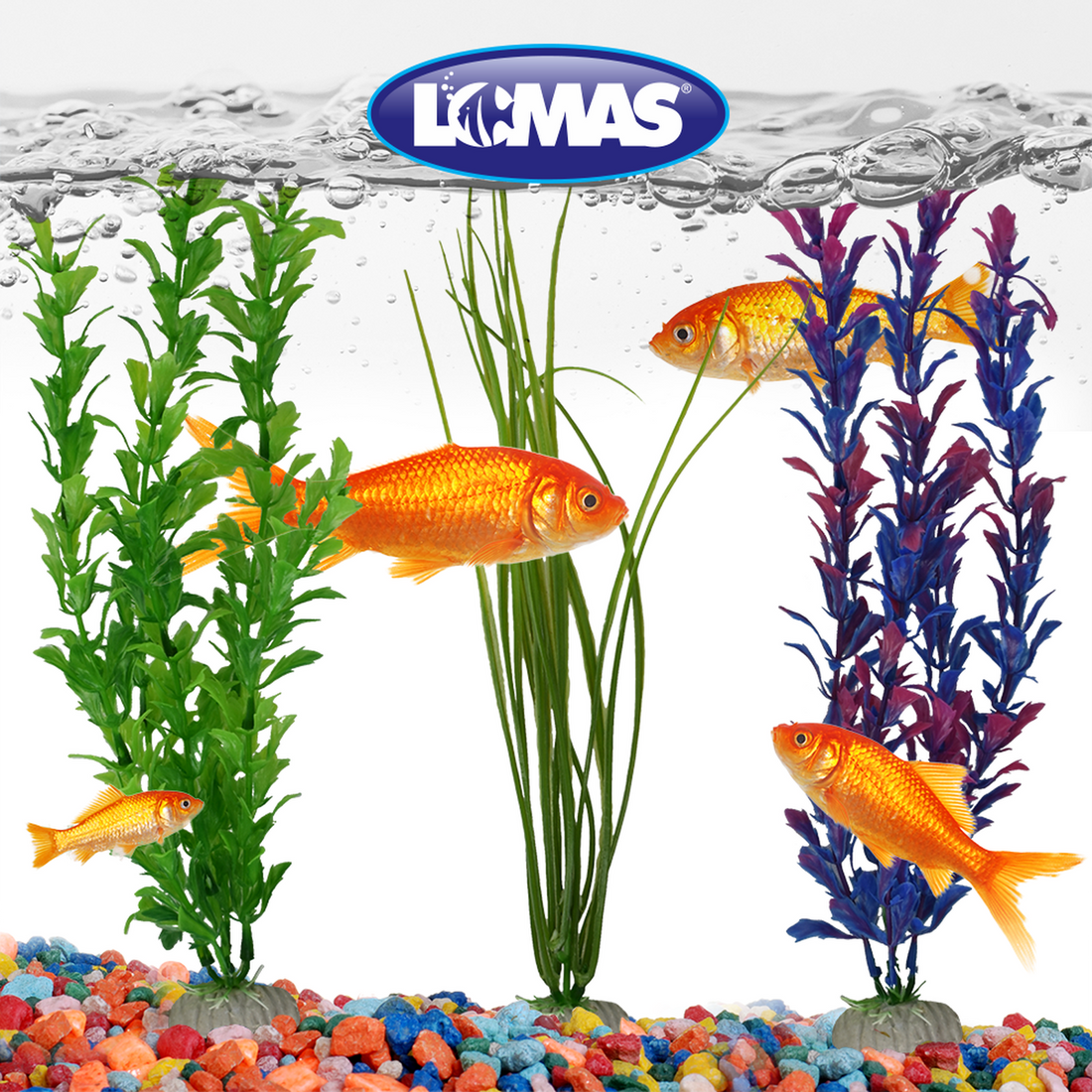 LOMAS planta artificial de 30 cms para acuarios - 6 plantas | G.Valkyria - imagen 1