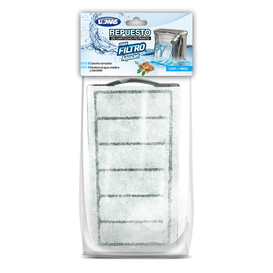 Repuesto esponja filtro LOMAS cascada AquaJet Slim 40/80 | G.Valkyria