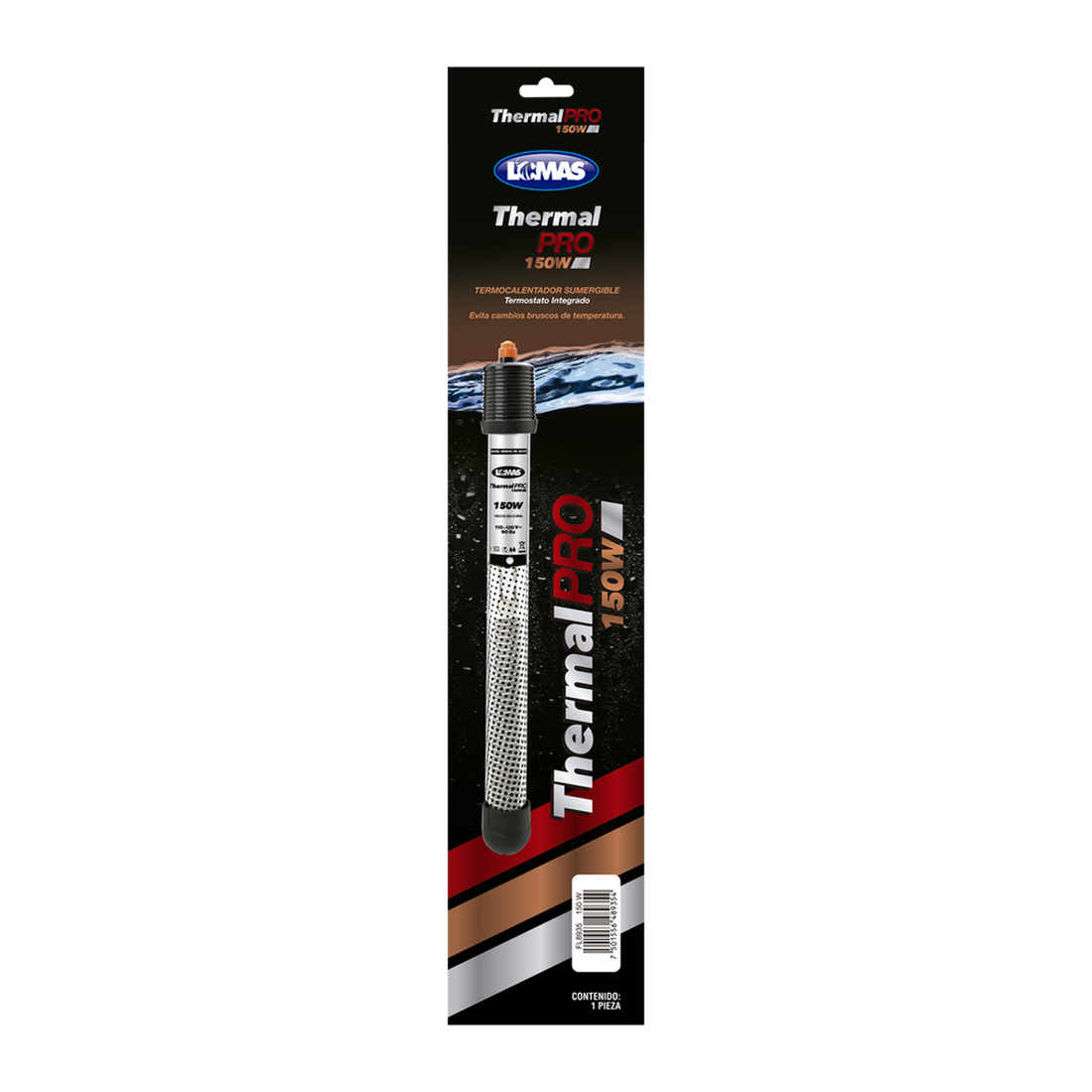 Termostato sumergible pecera LOMAS Thermalpro 150w o 150 lt | G.Valkyria - imagen 1