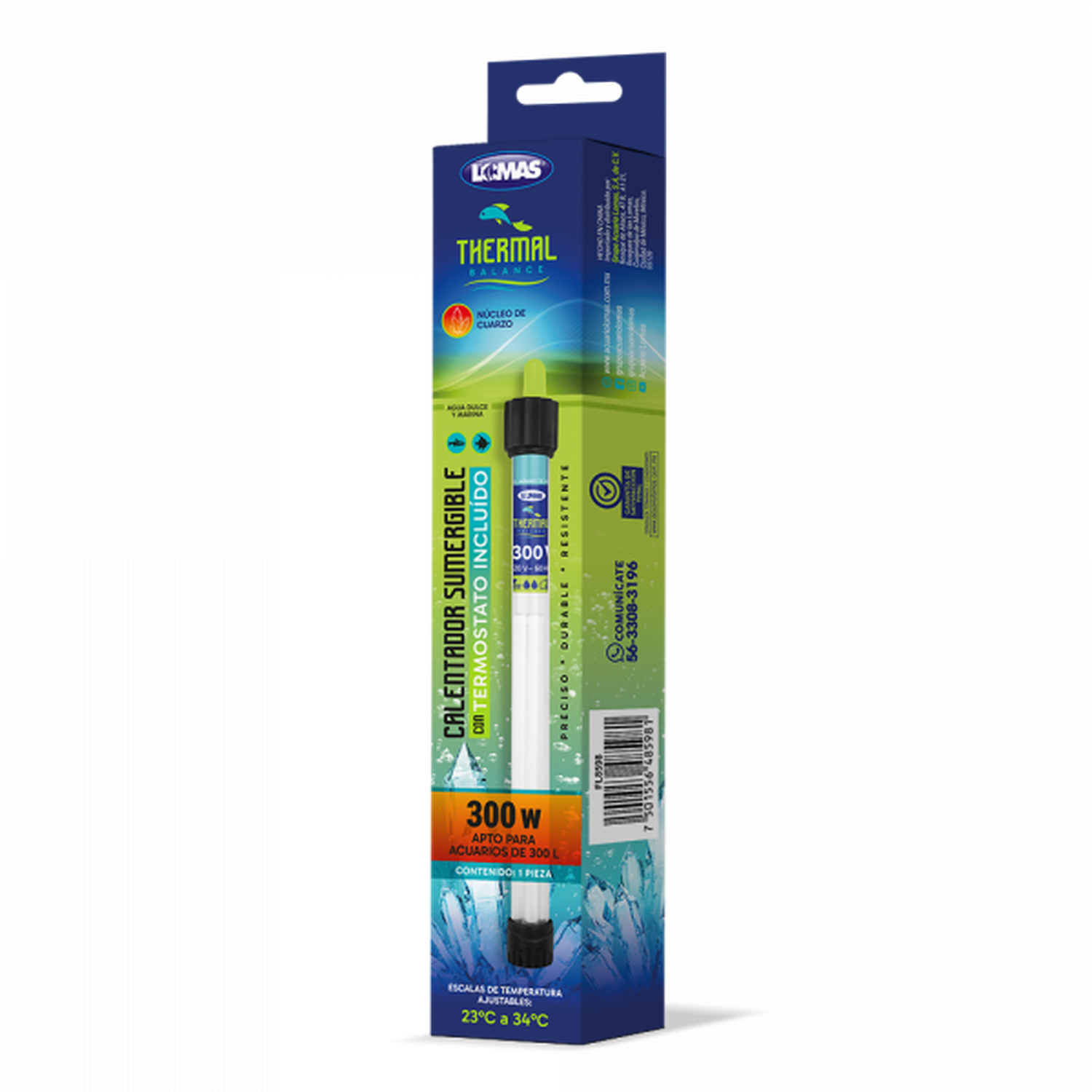 Lomas Thermal Balance Termostato acuarios 300 wats ajustable | G.Valkyria - imagen 1