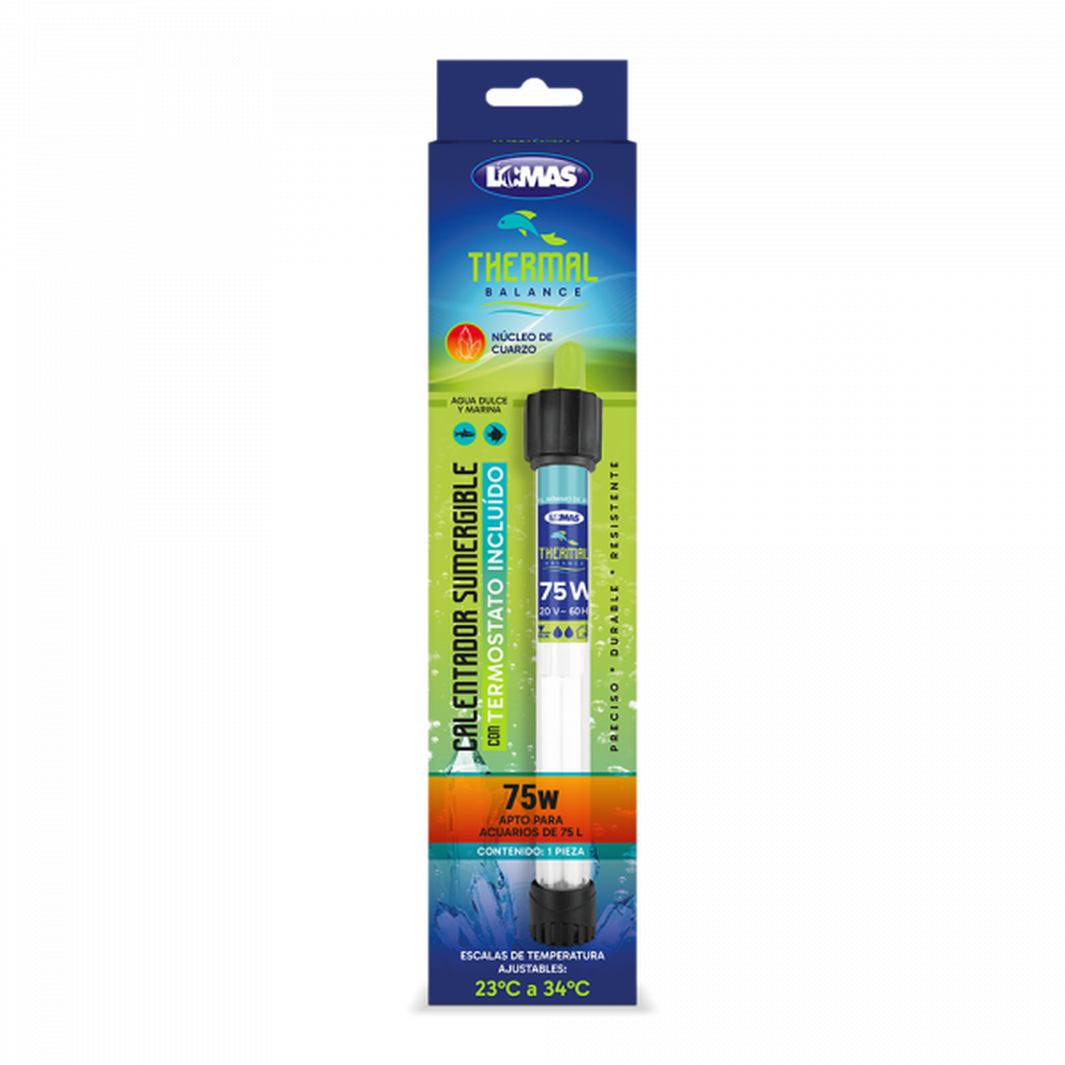 Lomas Thermal Balance Termostato acuarios 75 wats ajustable | G.Valkyria - imagen 5