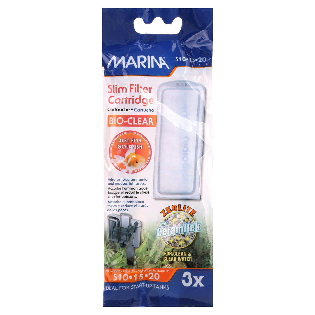 Repuesto Marina BioClear cartucho filtro Slim S10,S15,S20 3pz | G.Valkyria - imagen 1
