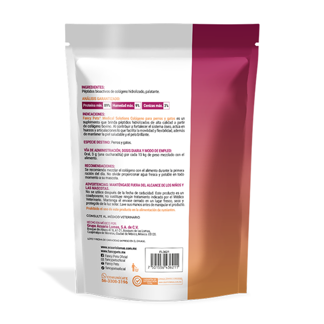 Medical Solutions colageno en polvo para perro gatos 200gr | G.Valkyria - imagen 1