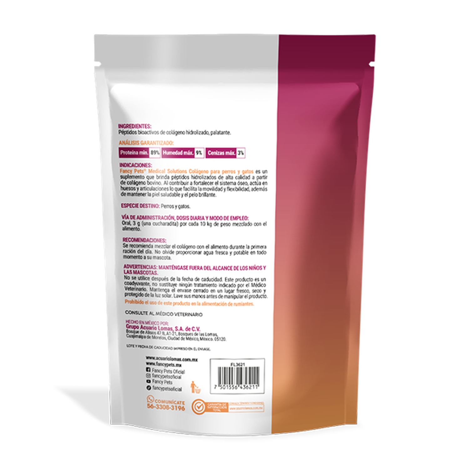 Medical Solutions colageno en polvo para perro gatos 200gr | G.Valkyria - imagen 2
