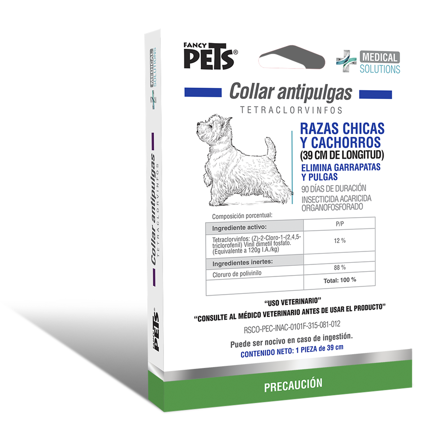 Medical Solutions Collar Antipulgas Para Cachorro Y Perro Chico | G.Valkyria - imagen 1
