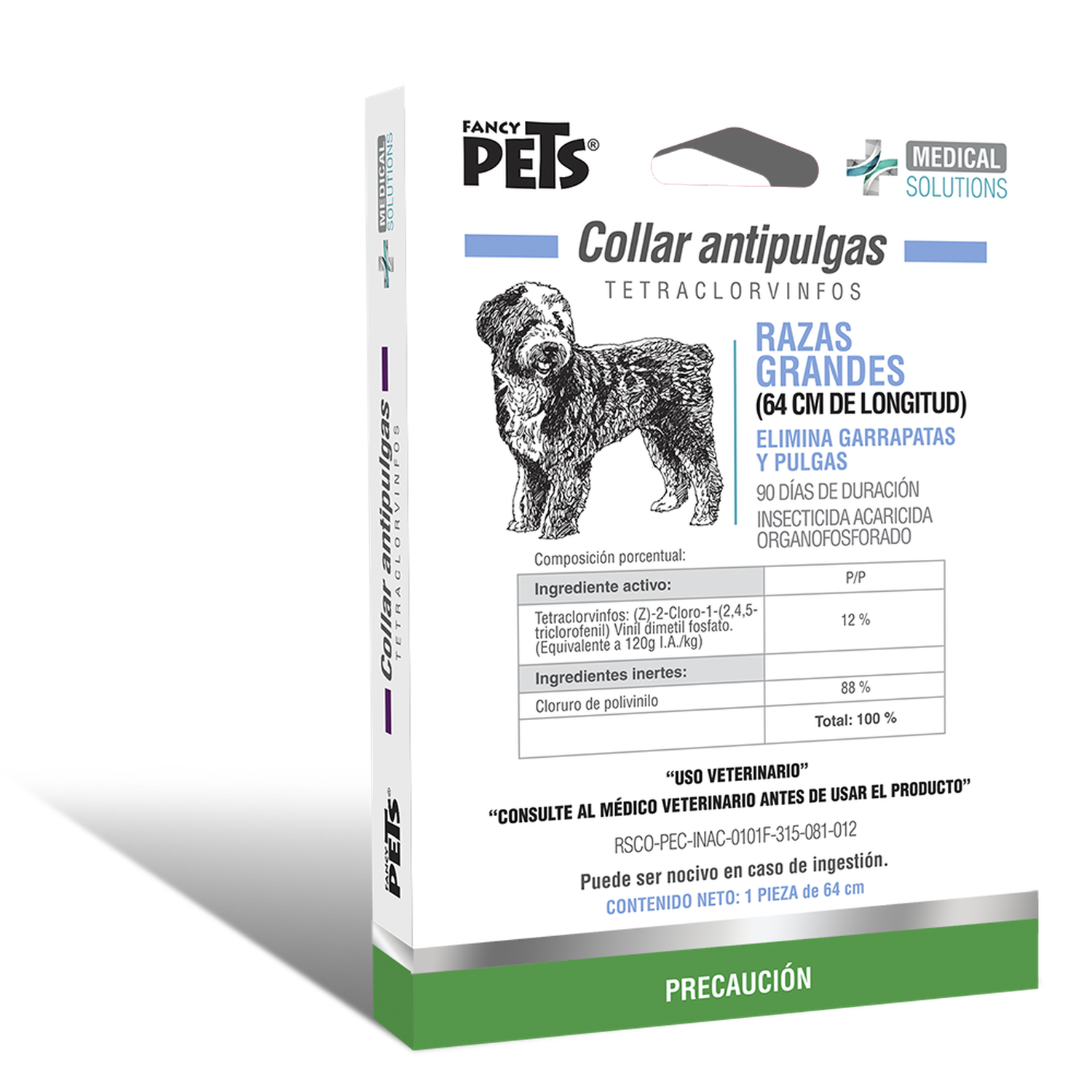 Medical Solutions Collar Antipulgas Para perro grande | G.Valkyria - imagen 1