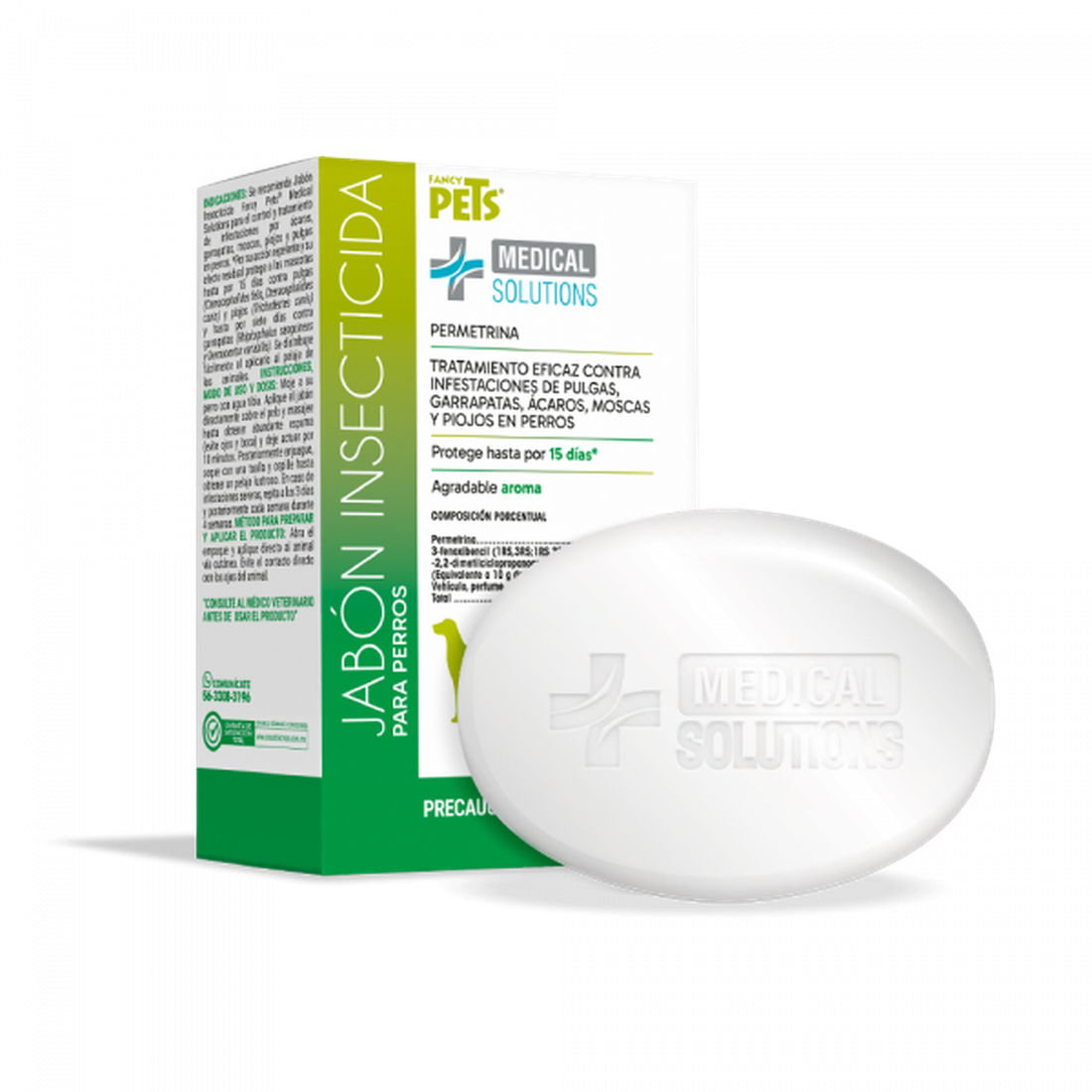 Medical Solutions jabón perros contra ácaros, moscas, piojos | G.Valkyria - imagen 1
