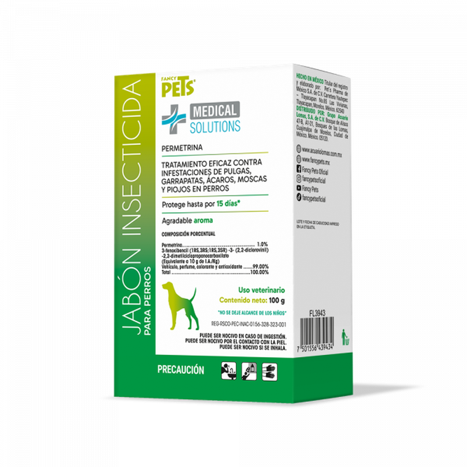 Medical Solutions jabón perros contra ácaros, moscas, piojos | G.Valkyria - imagen 6