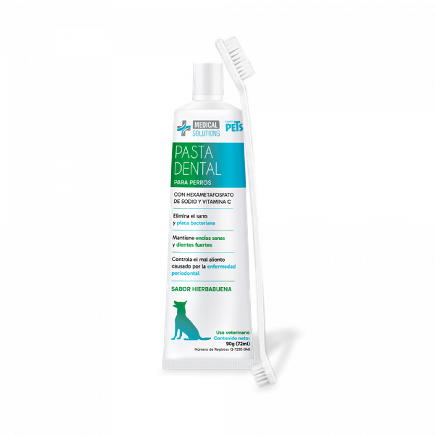Medical Solutions kit de pastal dental y cepillo perro sarro | G.Valkyria - imagen 1