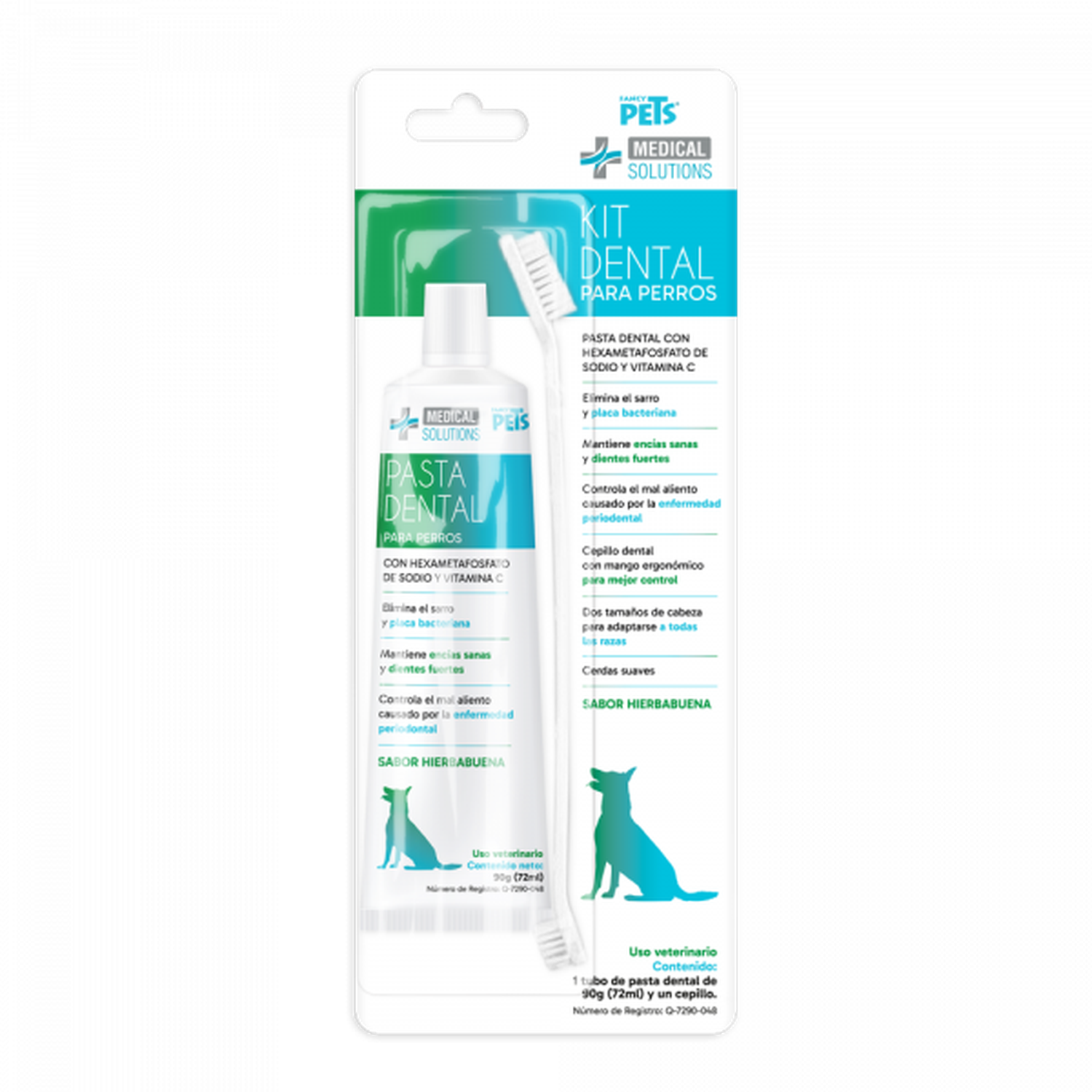 Medical Solutions kit de pastal dental y cepillo perro sarro | G.Valkyria - imagen 2