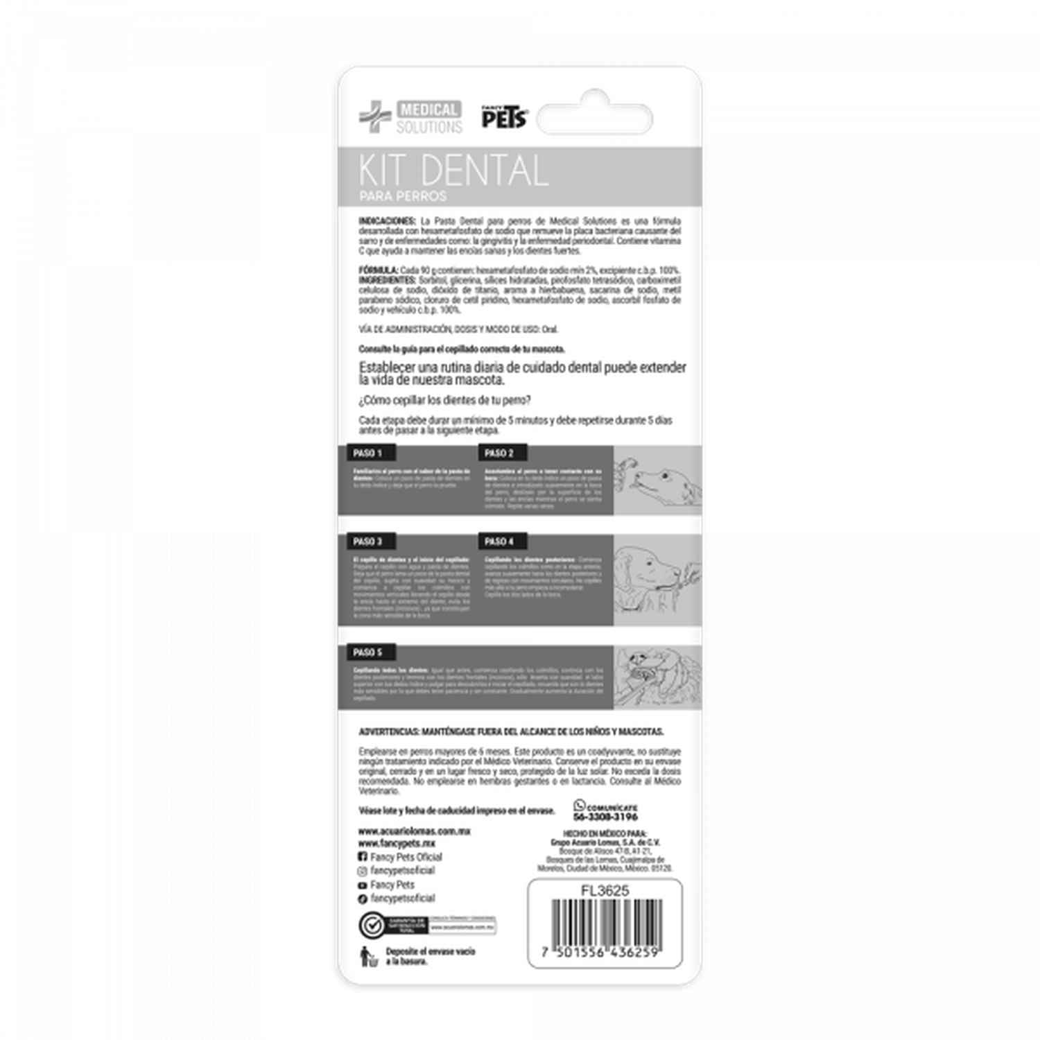 Medical Solutions kit de pastal dental y cepillo perro sarro | G.Valkyria - imagen 3
