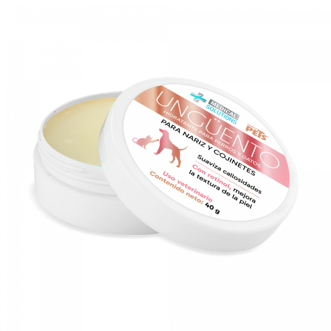 Ms Ungüento Hidratante Y Reparador Patas Y Nariz Perros 40g de Medical Solutions | G.Valkyria - imagen 1