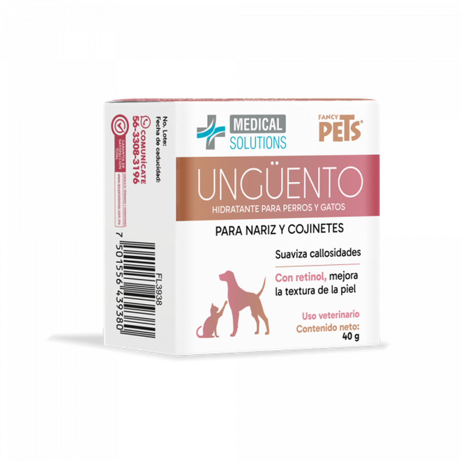 Ms Ungüento Hidratante Y Reparador Patas Y Nariz Perros 40g de Medical Solutions | G.Valkyria - imagen 4