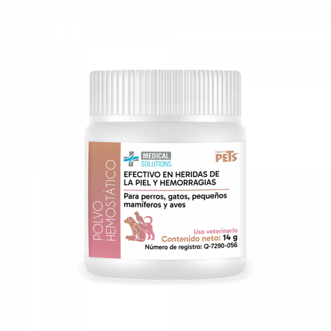 Medical Solutions Polvo heridas sangre Perros Gatos Roedores | G.Valkyria - imagen 1