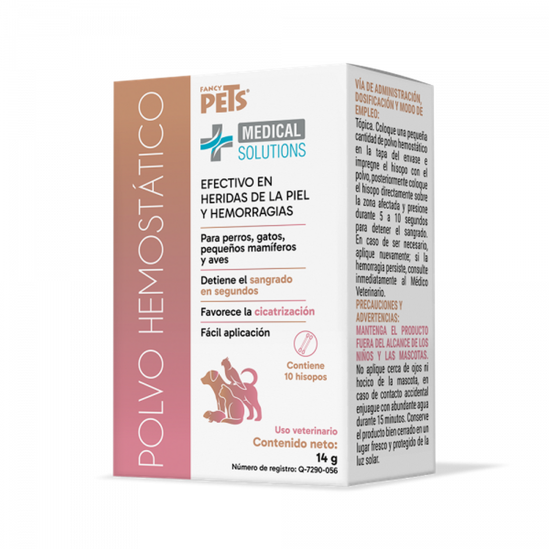 Medical Solutions Polvo heridas sangre Perros Gatos Roedores | G.Valkyria - imagen 1