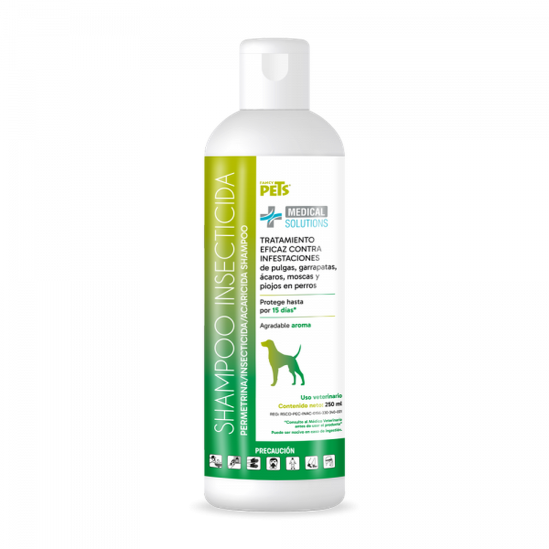 Medical Solutions Shampoo Insecticida 250Ml para perros | G.Valkyria - imagen 1
