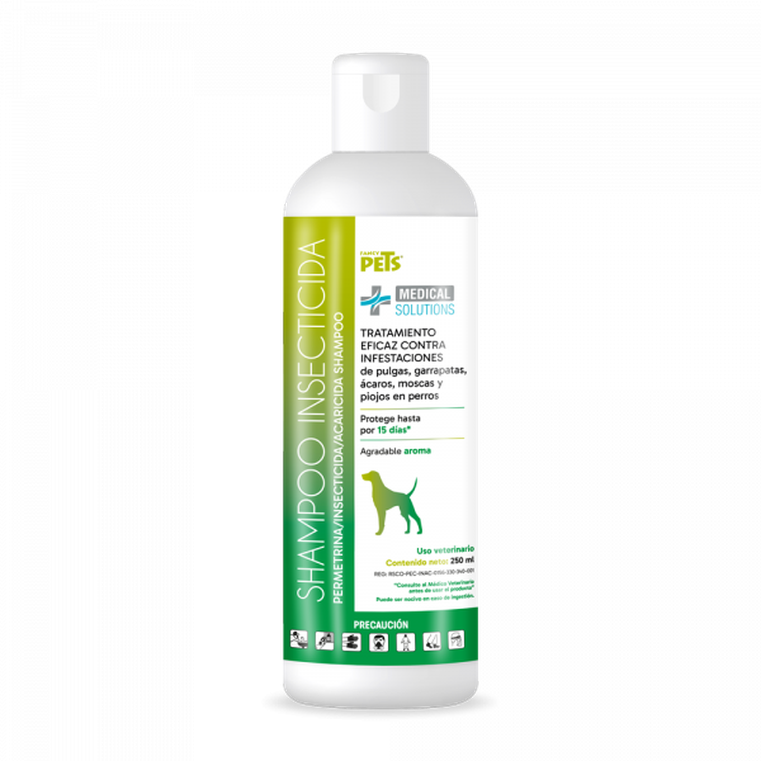 Medical Solutions Shampoo Insecticida 250Ml para perros | G.Valkyria - imagen 1