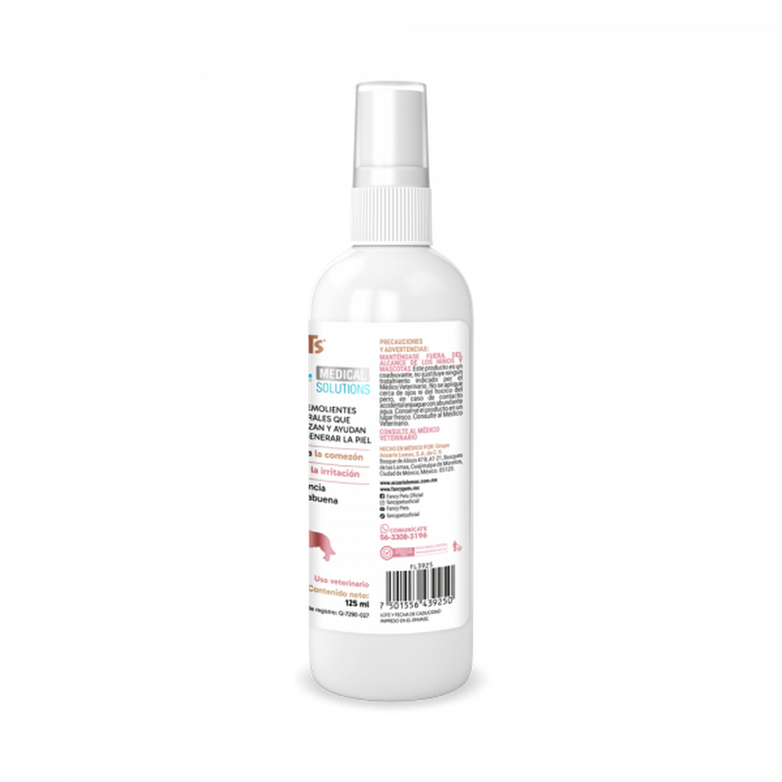 Spray Antipruritico Perros MS 125Ml irritaciones o picaduras de Medical Solutions | G.Valkyria - imagen 1