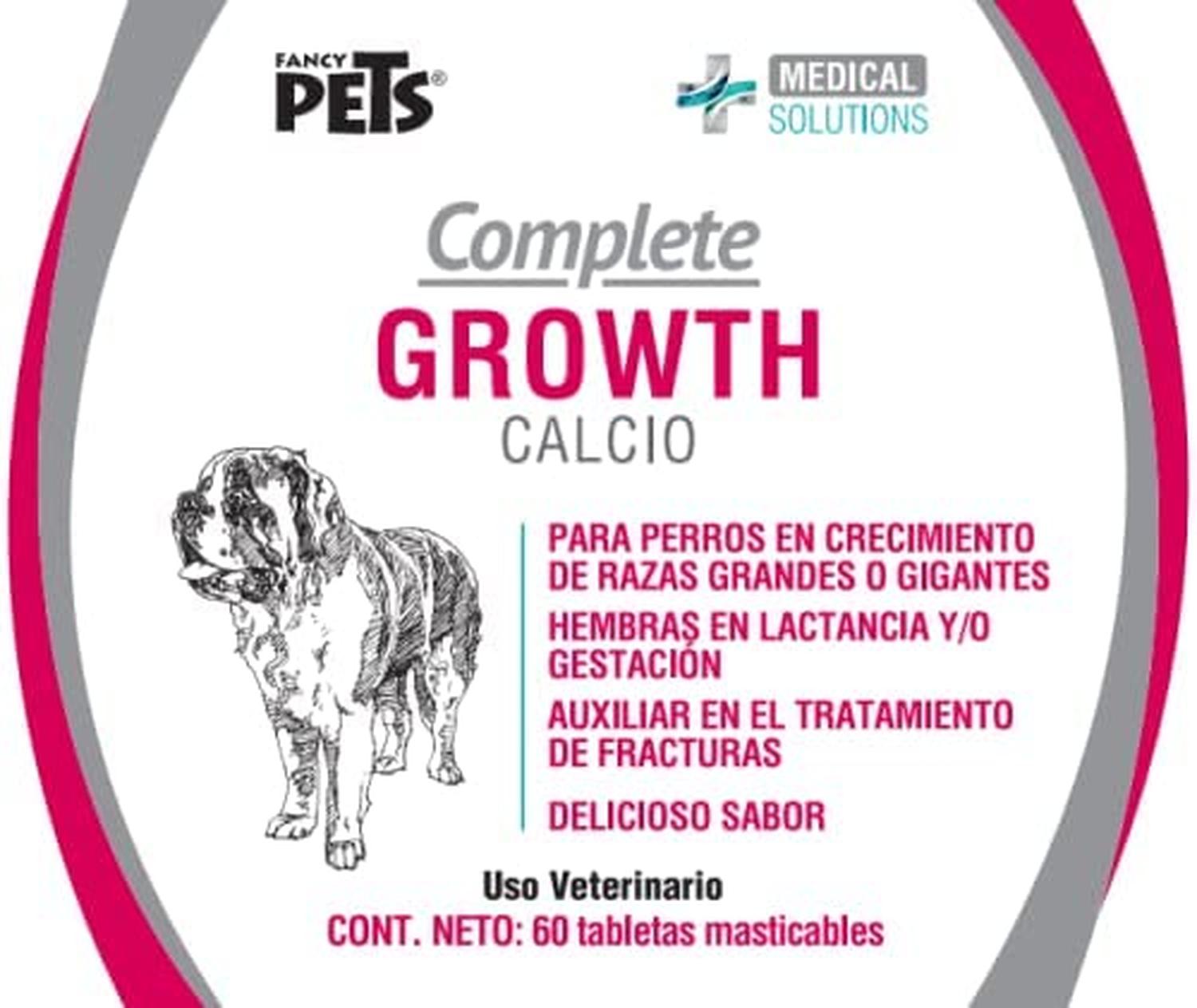 Tabletas Masticables Para Perros aporte Calcio 60 Tab Growth de Medical Solutions | G.Valkyria - imagen 3