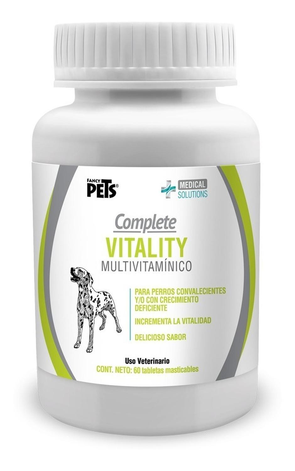 Tabletas Masticables Para Perros Multivitaminico Vitality de Medical Solutions | G.Valkyria - imagen 1